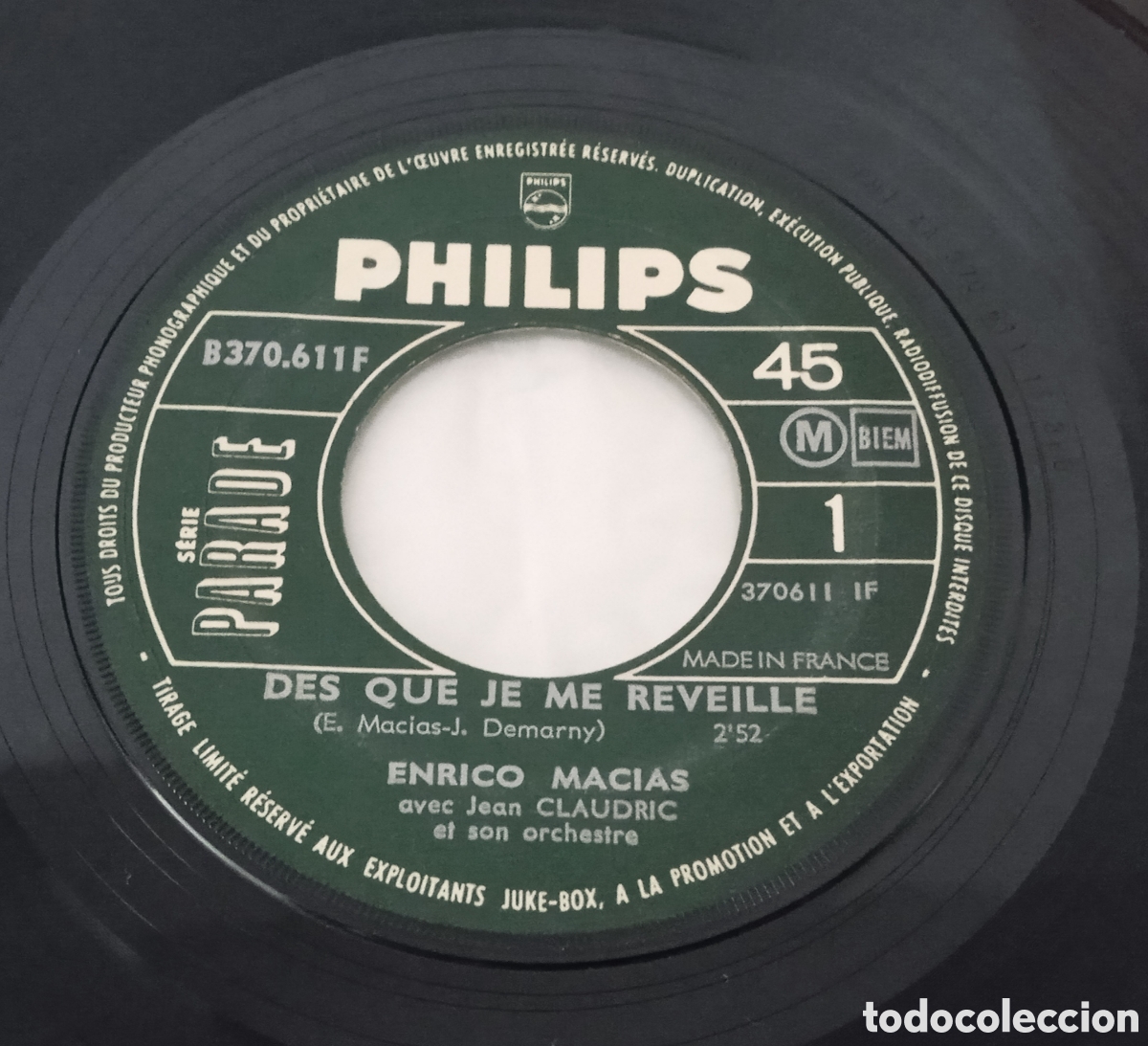 Dischi in vinile: ENRICO MACIAS - Des que je me reveille (1968) single
