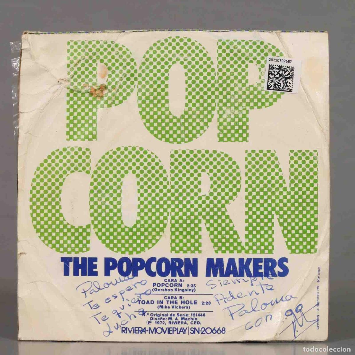 Discos de vinilo: SINGLE. The Popcorn Makers &ndash; Pop Corn - Foto 2