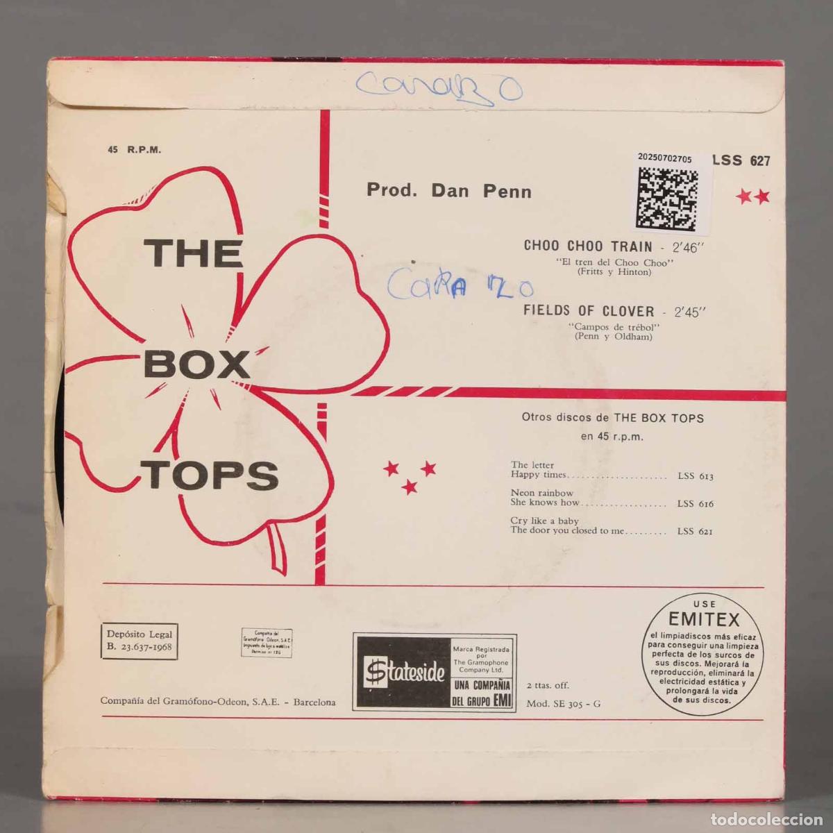 Discos de vinilo: SINGLE. The Box Tops &ndash; Choo Choo Train - Foto 2