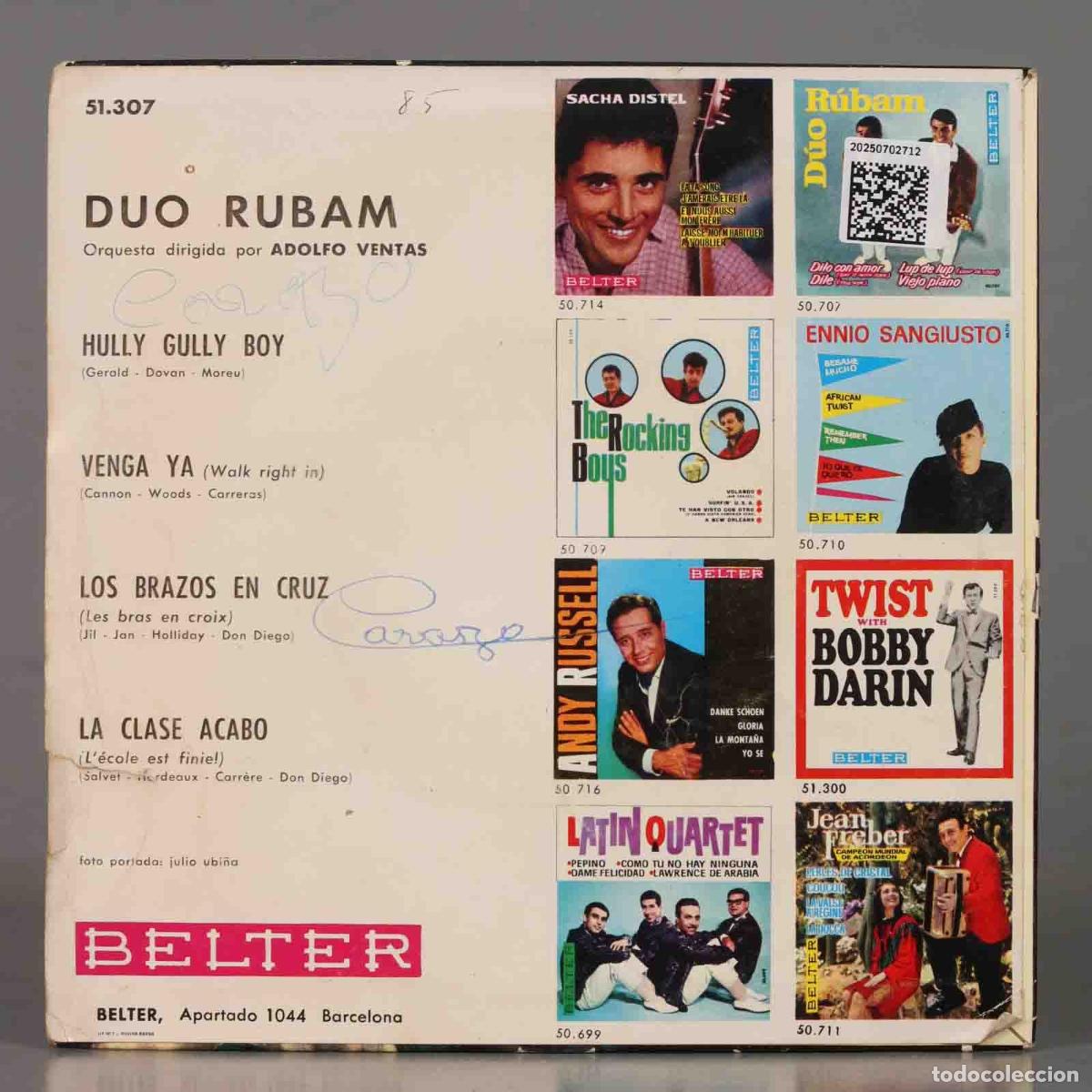 Discos de vinilo: EP. D&uacute;o R&uacute;bam &ndash; Hully Gully Boy - Foto 2
