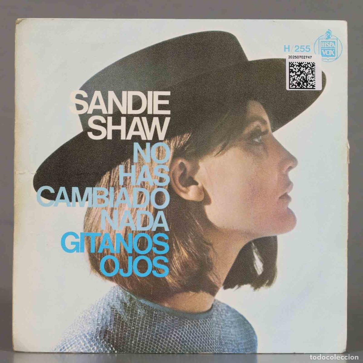 Discos de vinilo: SINGLE. Sandie Shaw &ndash; No Has Cambiado Nada / Gitanos Ojos - Foto 2