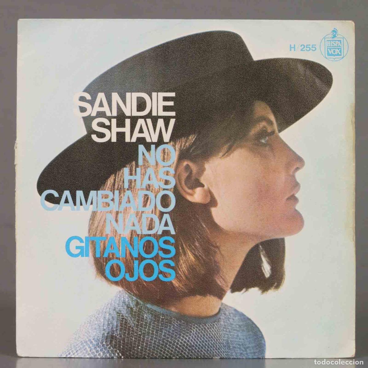 Discos de vinilo: SINGLE. Sandie Shaw &ndash; No Has Cambiado Nada / Gitanos Ojos - Foto 1