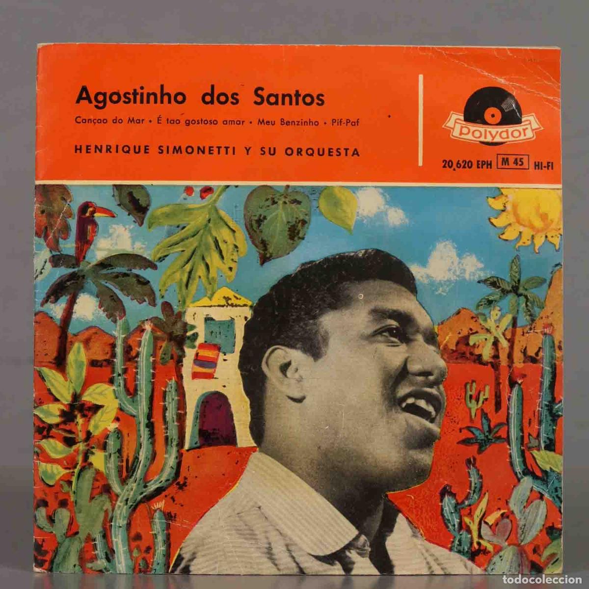 Discos de vinilo: EP. Agostinho Dos Santos &ndash; Can&ccedil;&atilde;o Do Mar - Foto 1