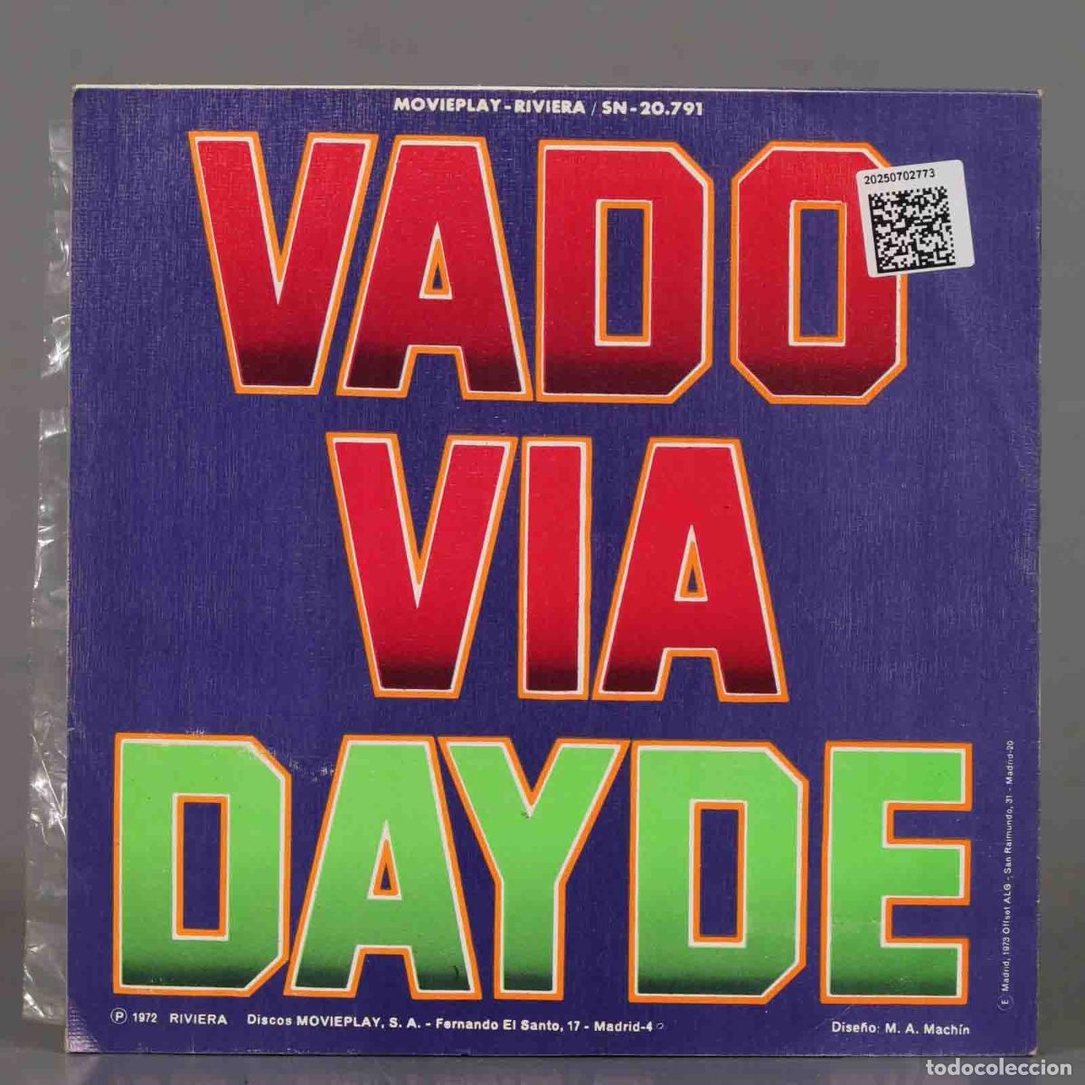 Discos de vinilo: SINGLE. Dayde &ndash; Vado Via - Foto 2