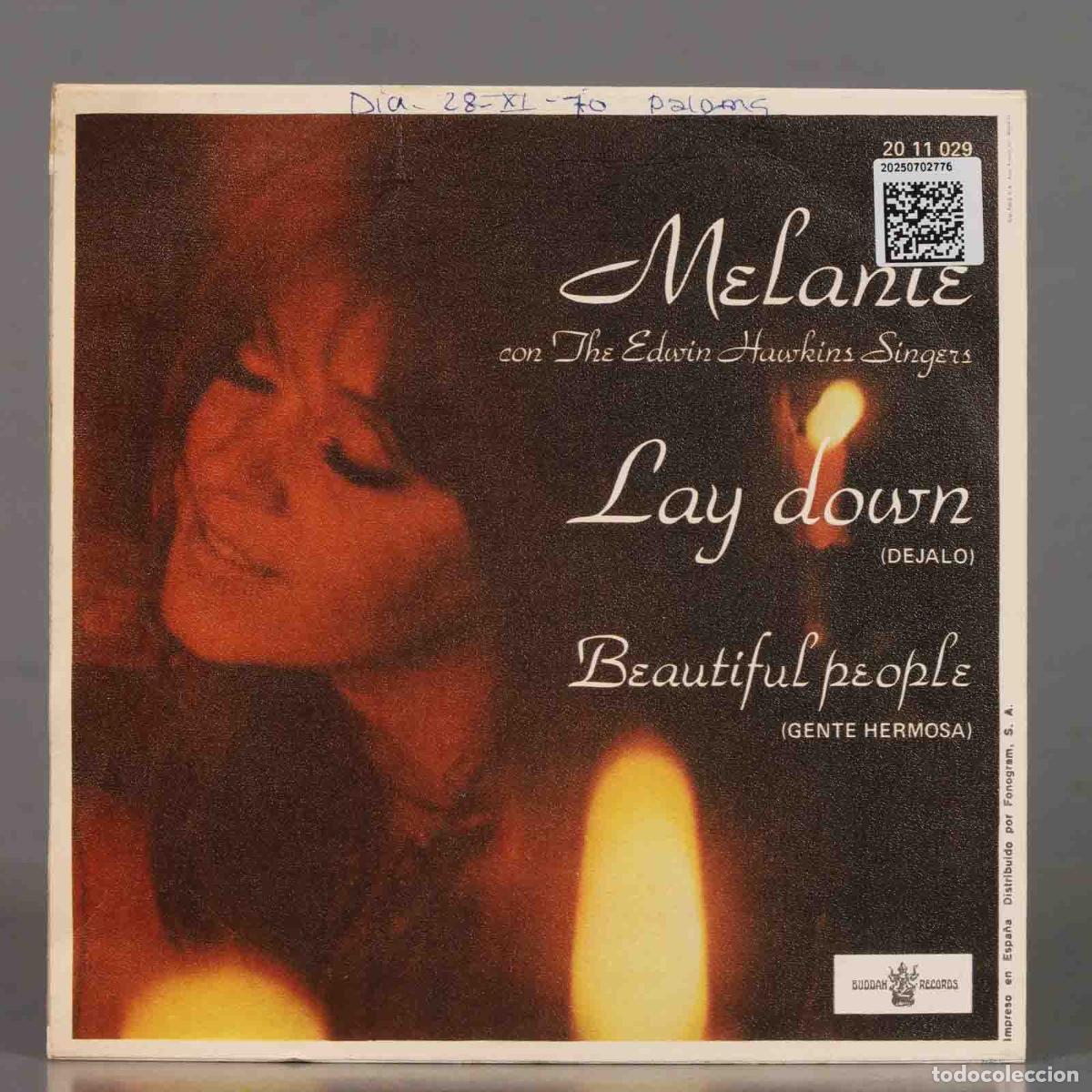 Discos de vinilo: SINGLE. Melanie &ndash; Melanie Featuring Lay Down - Foto 2