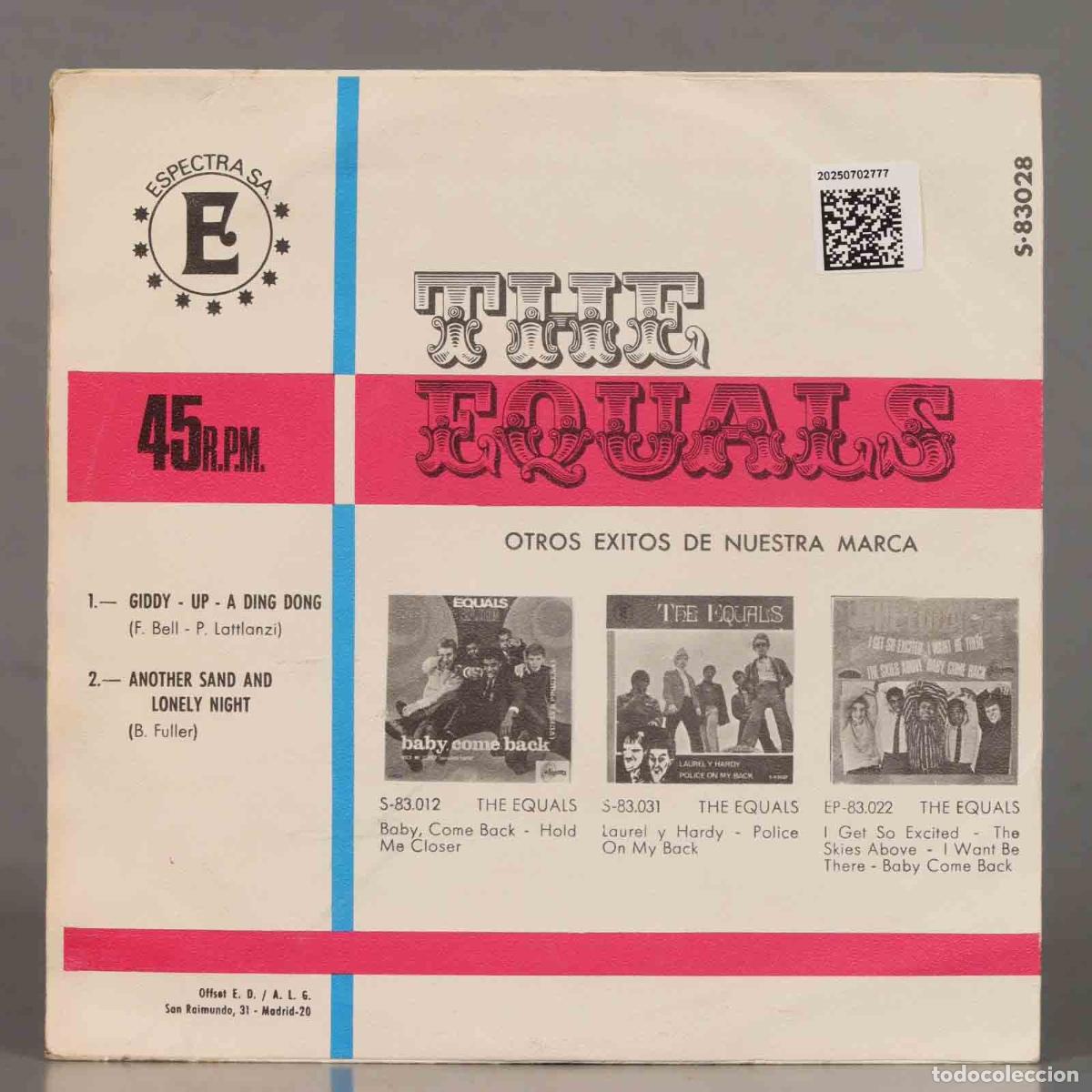 Discos de vinilo: SINGLE. The Equals &ndash; Giddy-Up-A Ding Dong - Foto 2