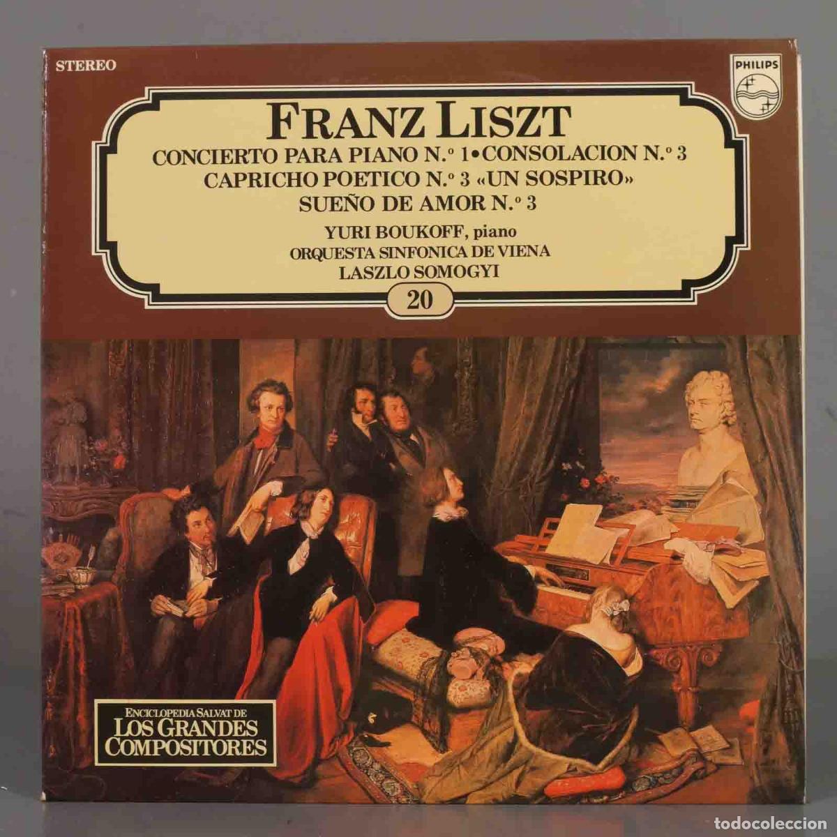 Discos de vinil: LP. FRANZ LISZT CONCIERTO PARA PIANO N.o I&bull;CONSOLACION N.0 3 CAPRICHO porrlco N.0 3 &laquo;UN SOSPIRO&raquo; SUE