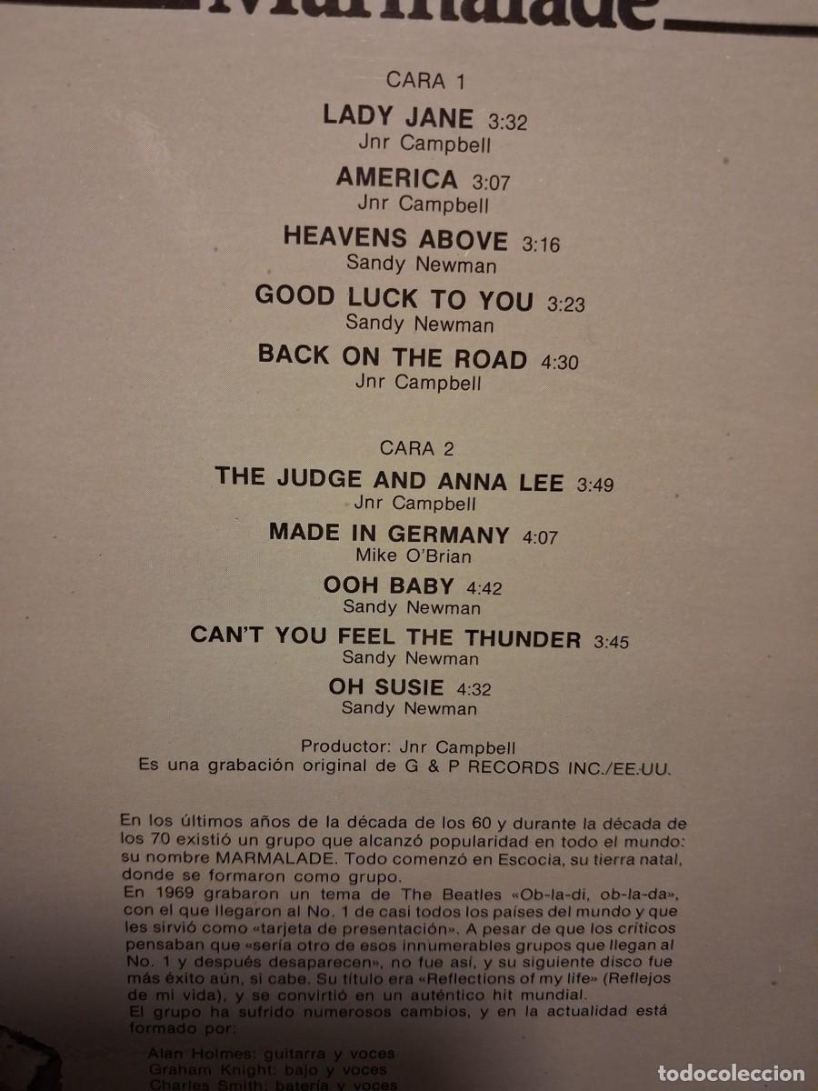 Discos de vinilo: LP MARMALADE ( edici&oacute;n espa&ntilde;a) - Foto 3