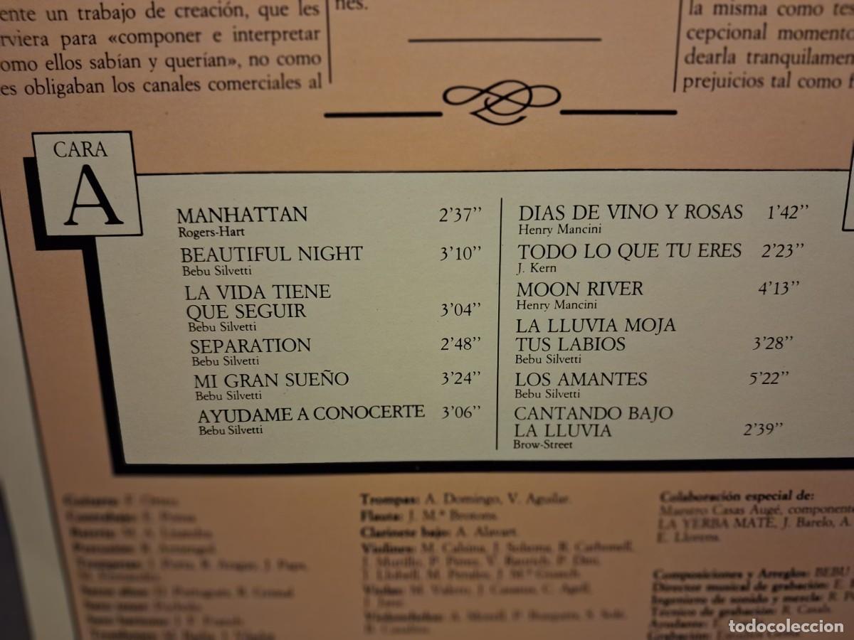 Discos de vinilo: LP BEBU SILVETTI Y SU ORQUESTA : SO&Ntilde;ANDO ( completamente nuevo) - Foto 3