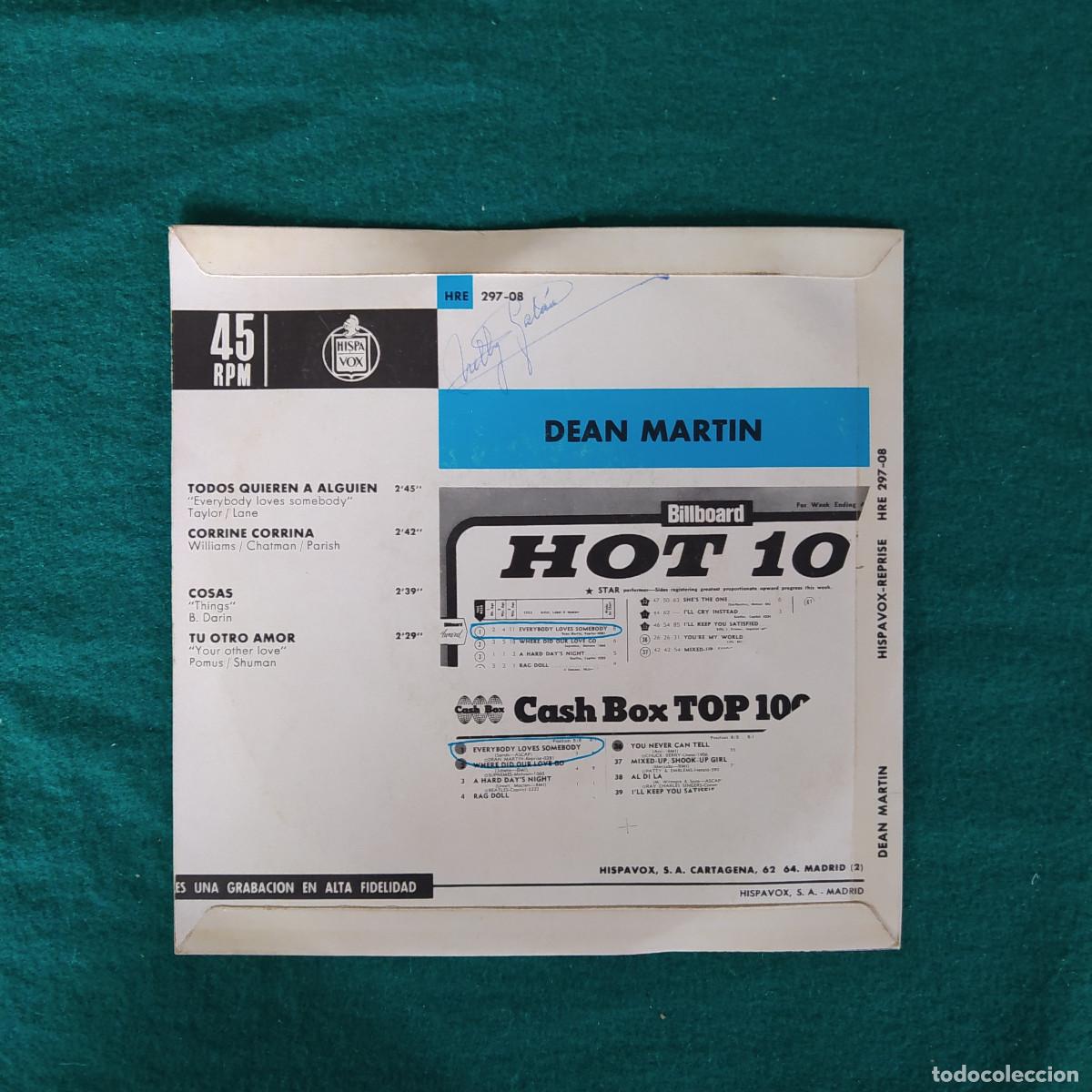 Discos de vinilo: Dean Martin &ndash; Everybody Loves Somebody - Foto 2