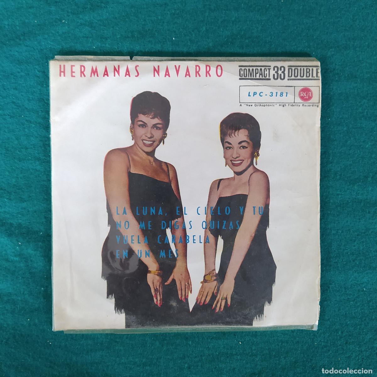 Discos de vinilo: HERMANAS NAVARRO - LA LUNA EL CIELO Y TU - Foto 1