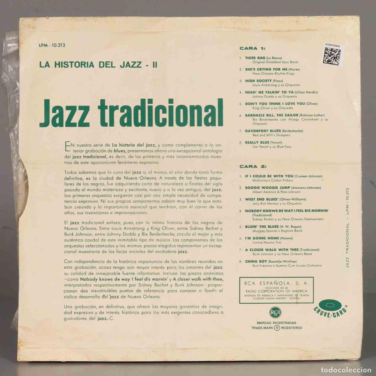 Discos de vinilo: LP. Various &ndash; Jazz Tradicional - Foto 2