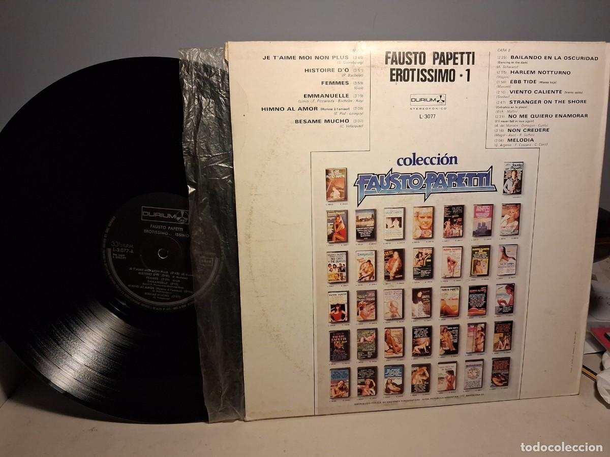 Discos de vinilo: LP FAUSTO PAPETTI : EROTISIMO - Foto 2