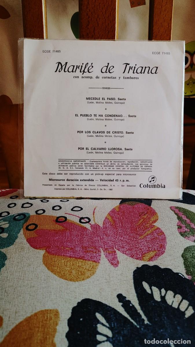 Discos de vinilo: MARIFE DE TRIANA-EP MECEDLE EL PASO +3 - Foto 2