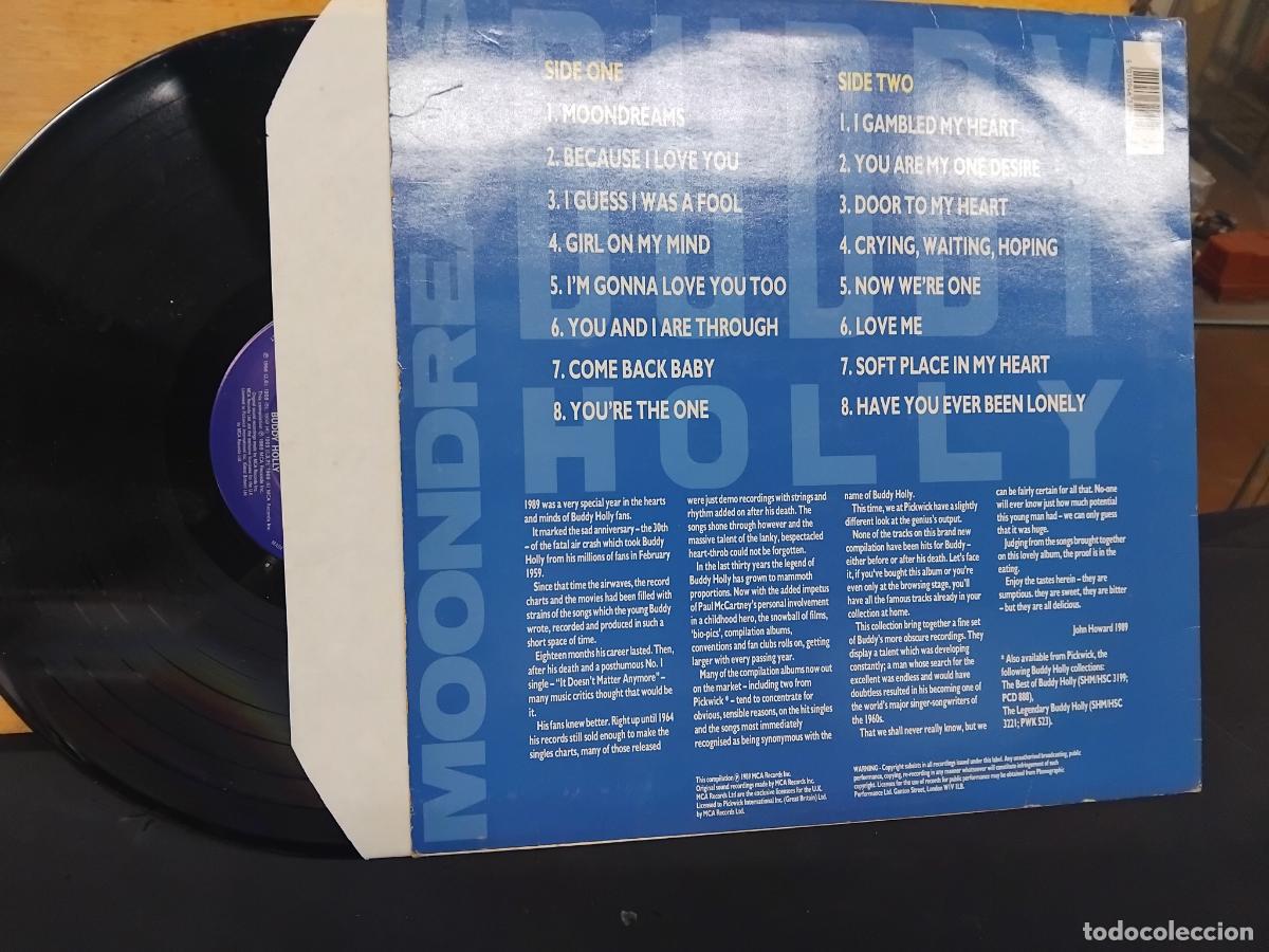 Discos de vinilo: BUDDY HOLLY - MOONDREAMS - LP MCA RECORDS 1989. - Foto 2