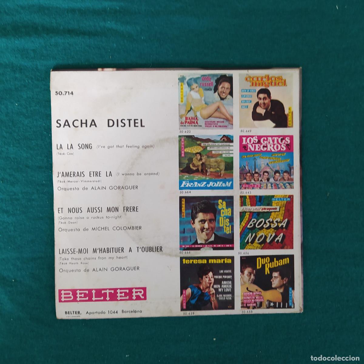 Discos de vinilo: Sacha Distel &ndash; La La Song - Foto 2
