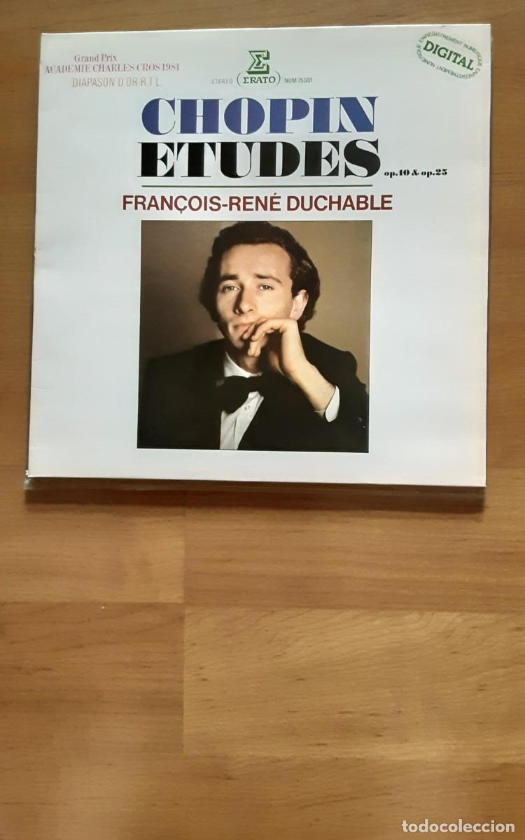 Dischi in vinile: LP. Chopin, Fr&eacute;d&eacute;ric: Etudes op. 10 & op. 20 - Fran&ccedil;ois-Ren&eacute; Duchable (Erato)