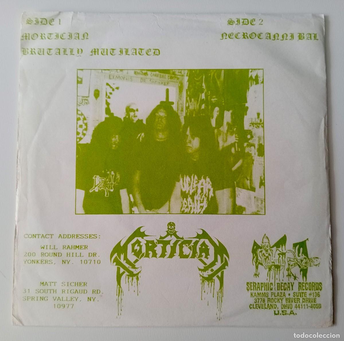 Discos de vinilo: SINGLE MORTICIAN - BRUTALLY DECEASED - Foto 2