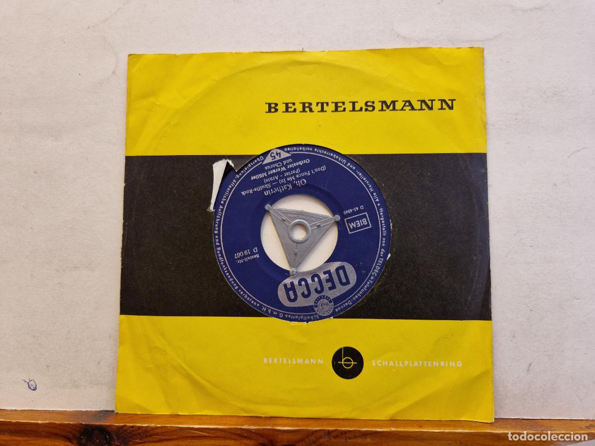 Discos de vinilo: SINGLE. BERTERLSMANN. OH, KATHERIN. - Foto 1