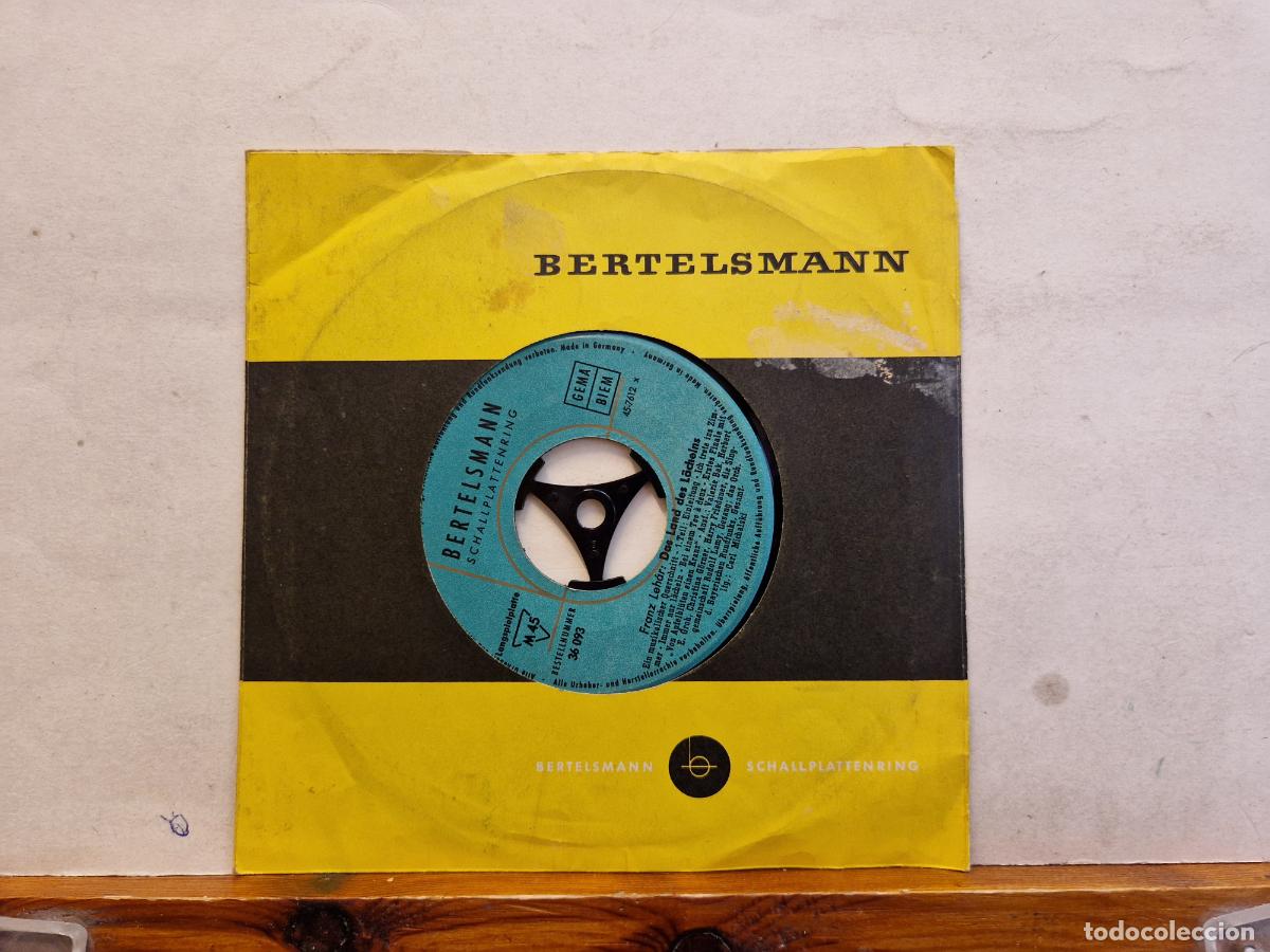 Discos de vinilo: SINGLE. BERTELSMANN. DAS LAND DES LACHEINS. - Foto 1