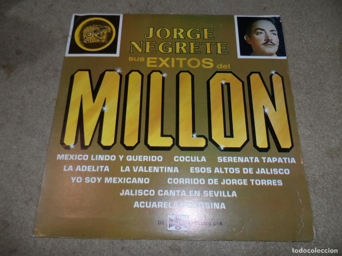 Discos de vinilo: Jorge Negrete &ndash; Sus Exitos Del Millon (MEXICO 1985) - Foto 1