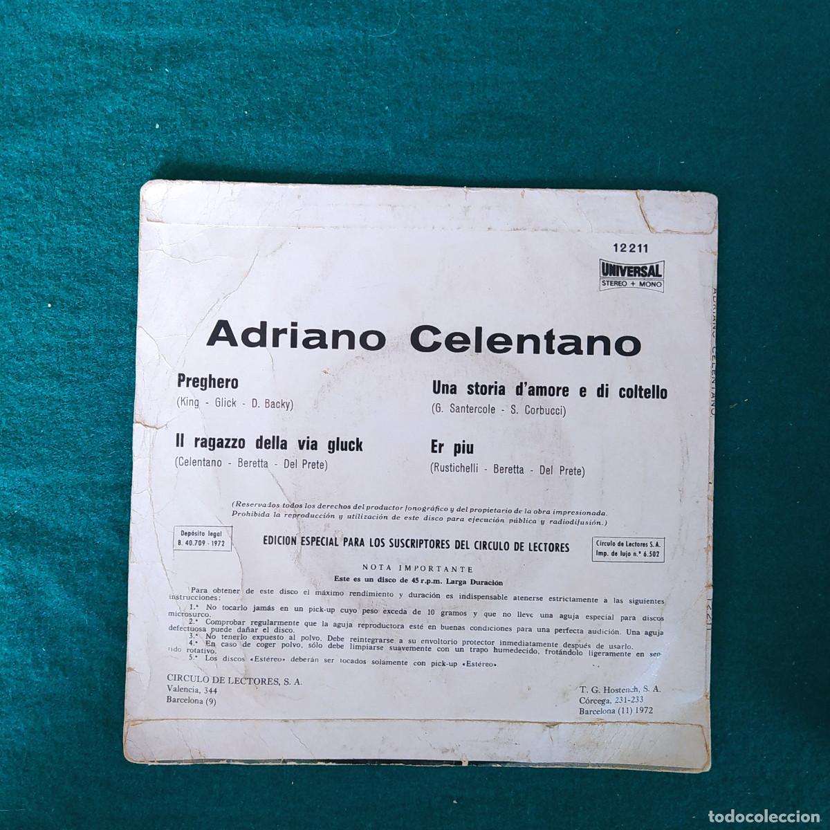 Discos de vinilo: Adriano Celentano &ndash; Preghero - Foto 2