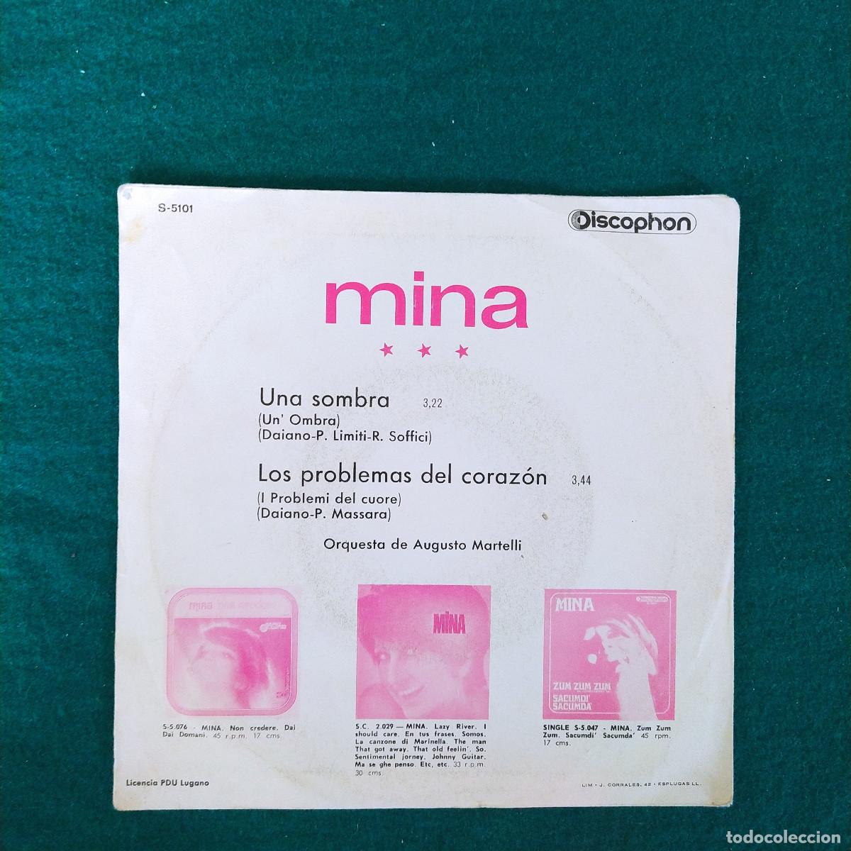 Discos de vinilo: Mina &ndash; Un Ombra 1970 - Foto 2