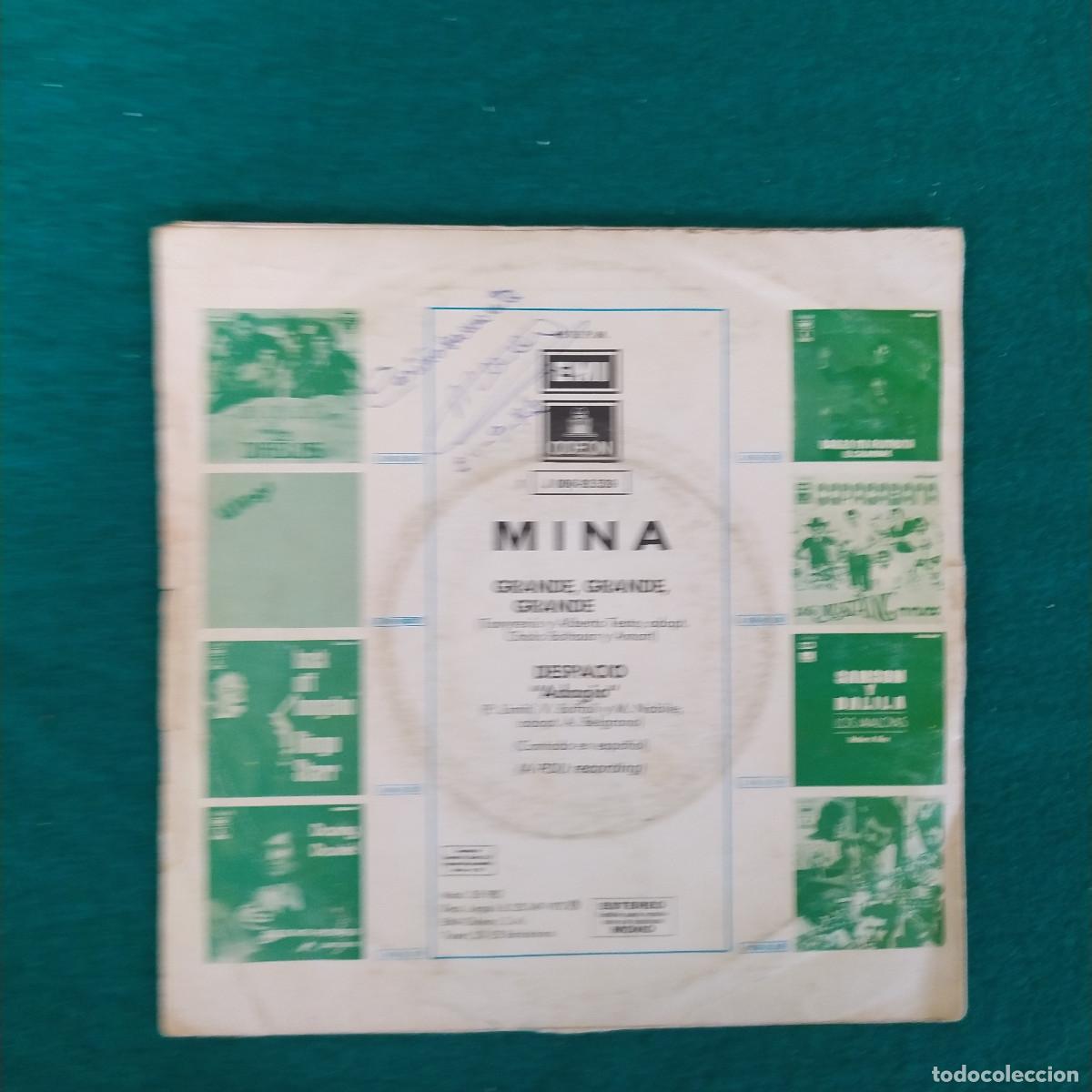 Discos de vinilo: Mina &ndash; Grande, Grande, Grande - Foto 2
