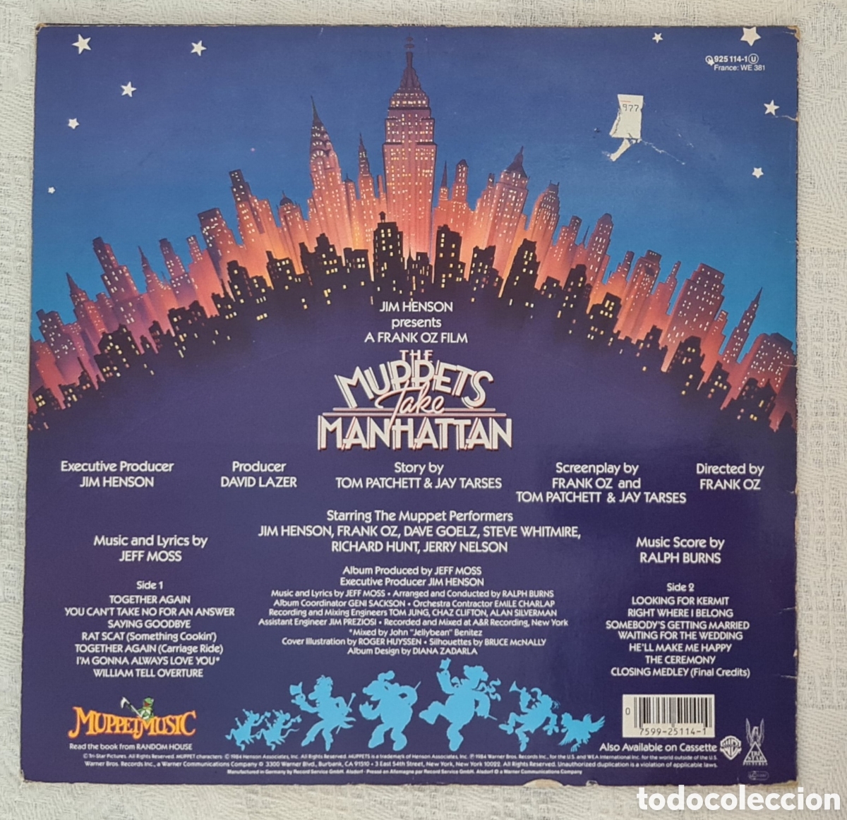 Discos de vinilo: The Muppets Take Manhattan - Foto 2