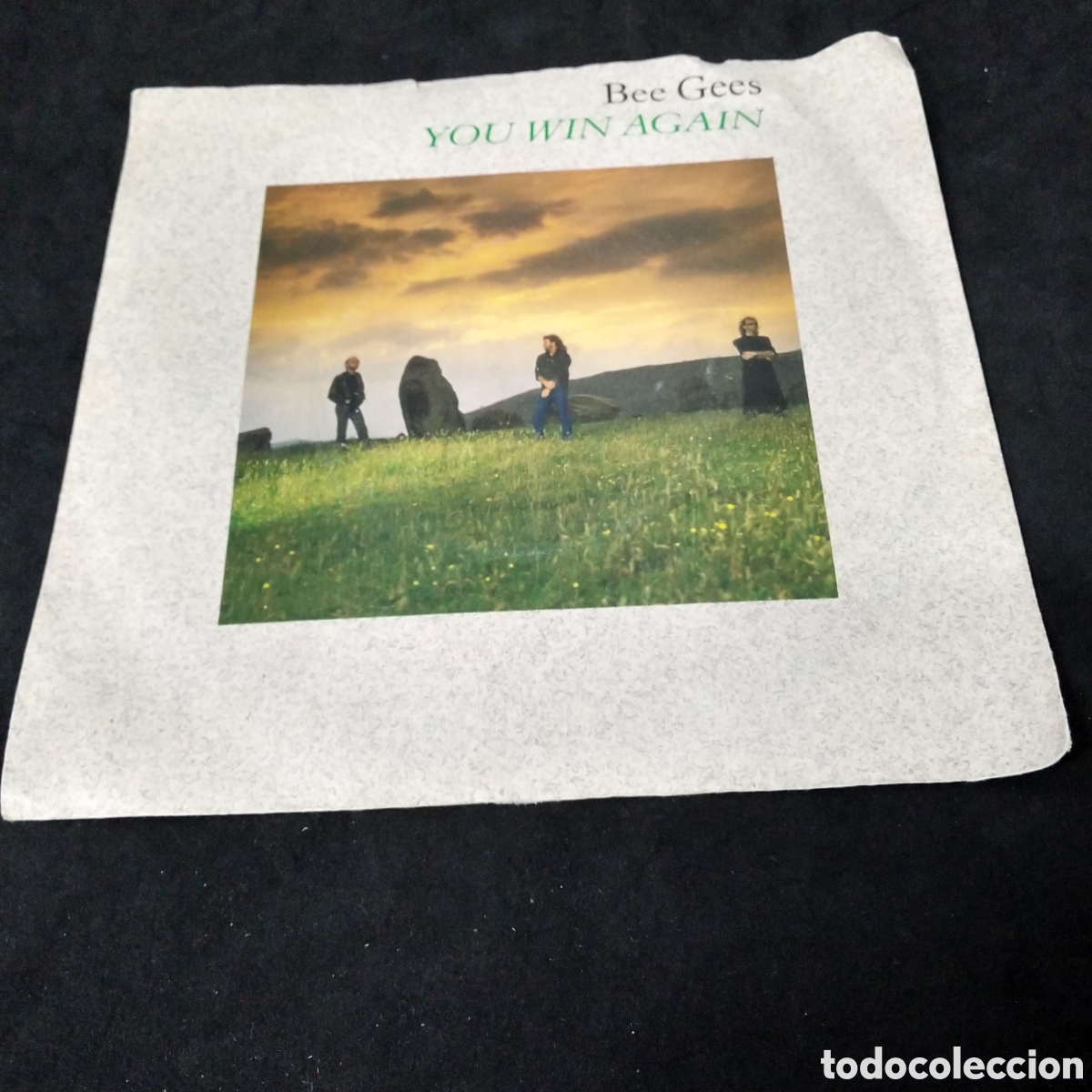 Discos de vinilo: BEE GEES - YOU WIN AGAIN + BACKFUNK - 1987 - SINGLE - Foto 1