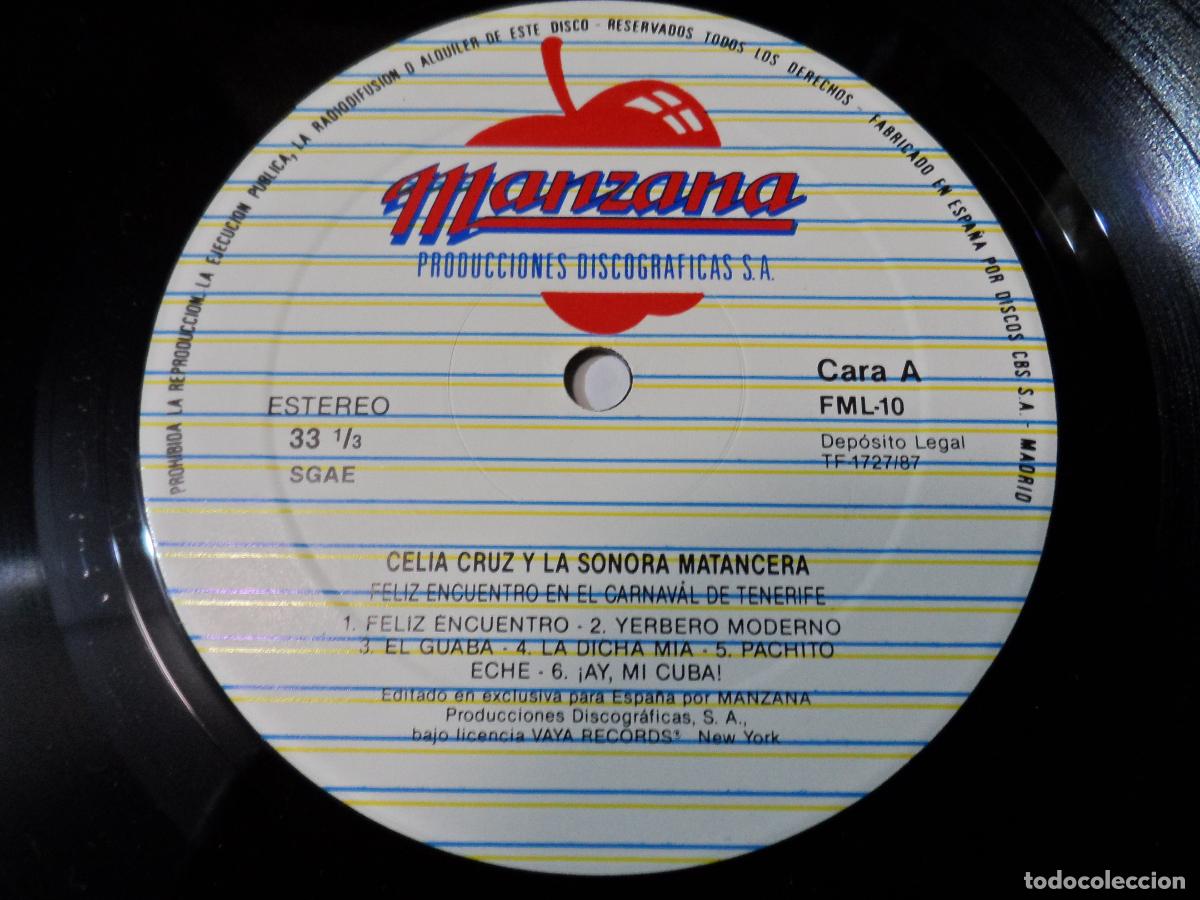 Discos de vinilo: Celia Cruz Y La Sonora Matancera - 12 Grandes &Eacute;xitos (SPAIN 1987) - Foto 3