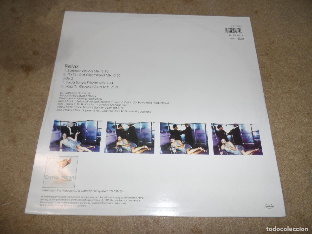 Discos de vinilo: CRYSTAL WATERS - RELAX (UK 1995) - Foto 2