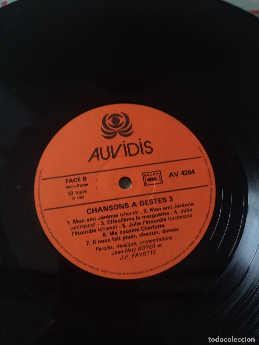 Discos de vinilo: chansons a gestes 3 . - Foto 5
