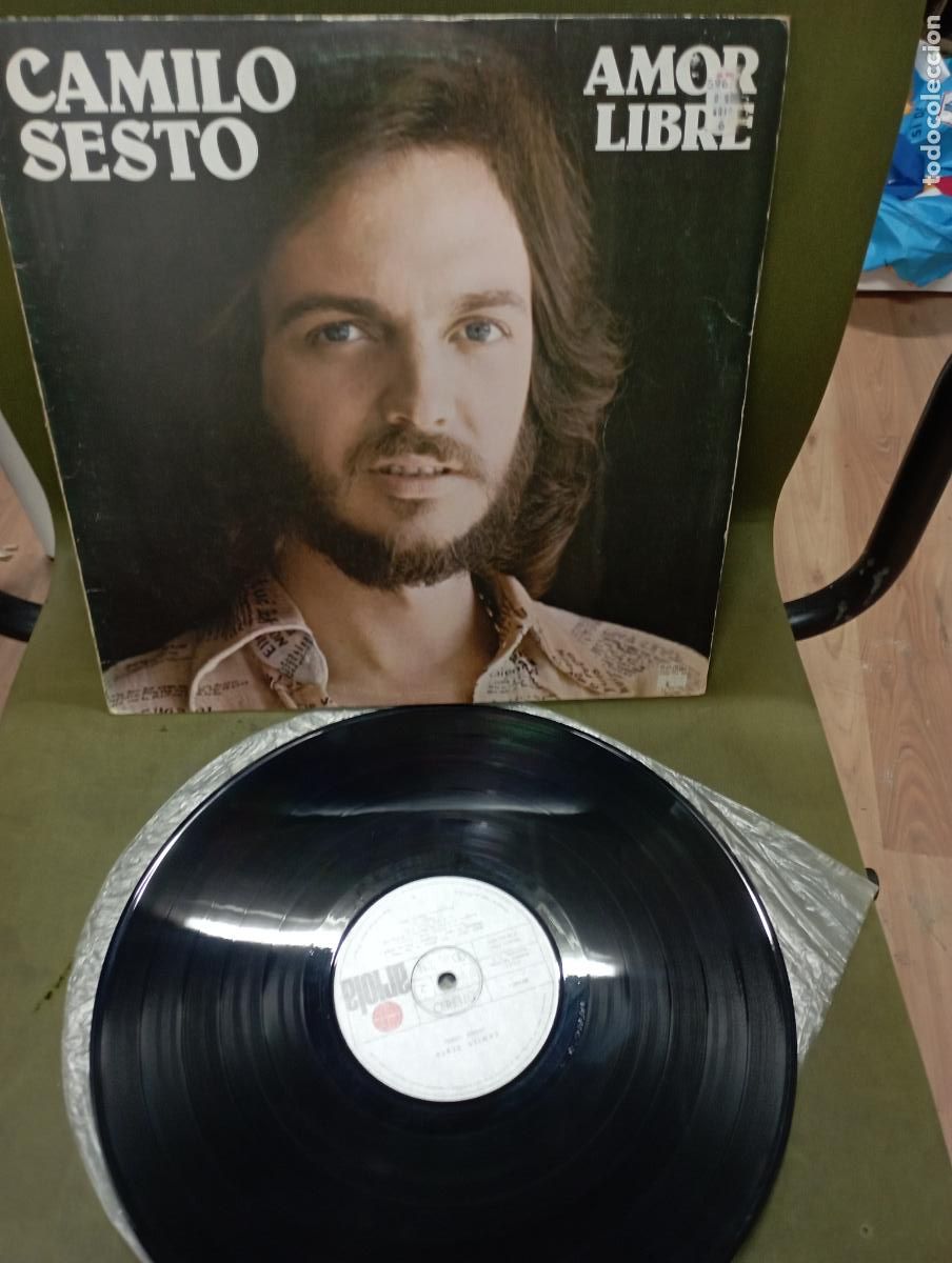 Discos de vinilo: camilo sesto- amor libre + poster lp - Foto 1