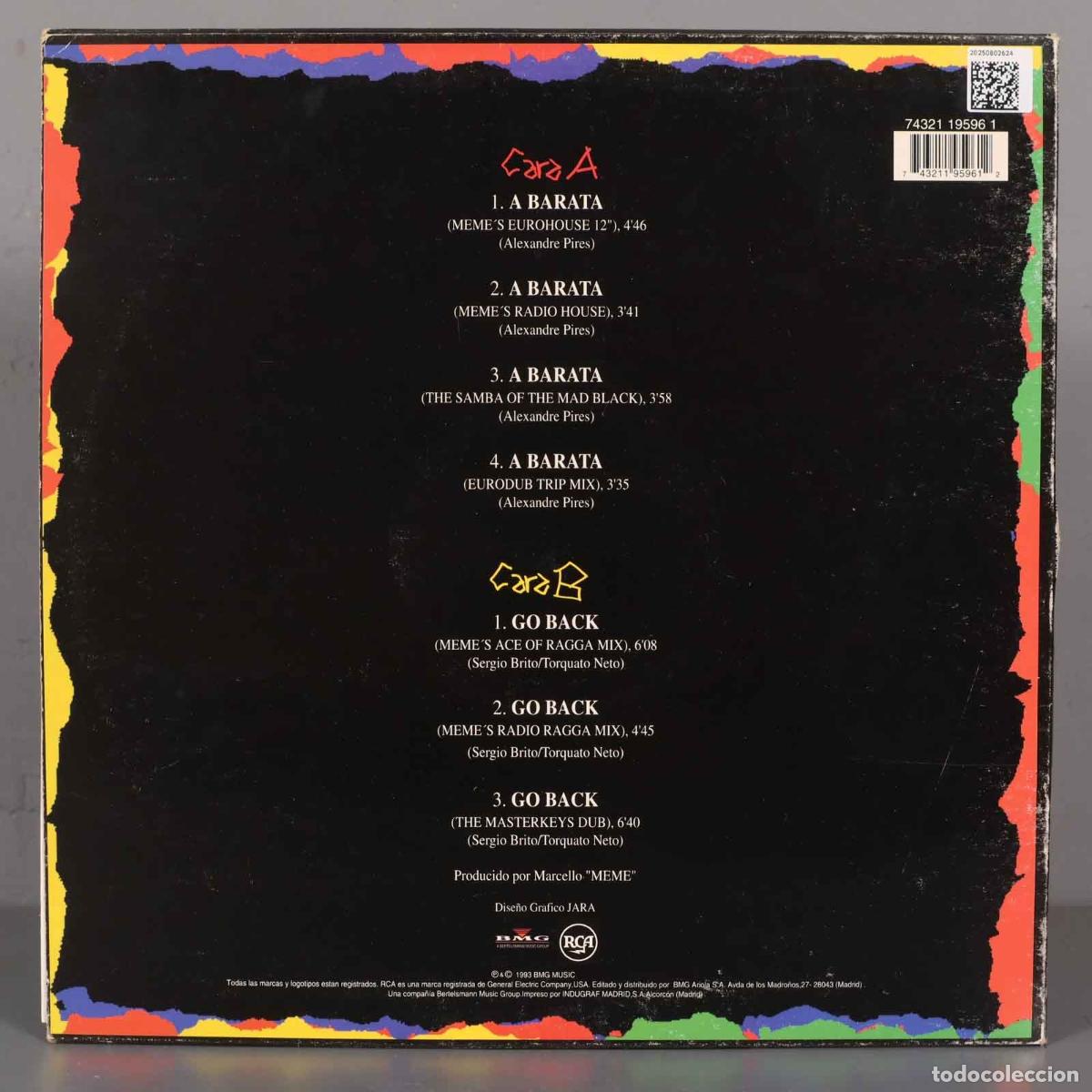 Discos de vinilo: LP. S&oacute; Pra Contrariar &lrm;&ndash; A Barata - Foto 2