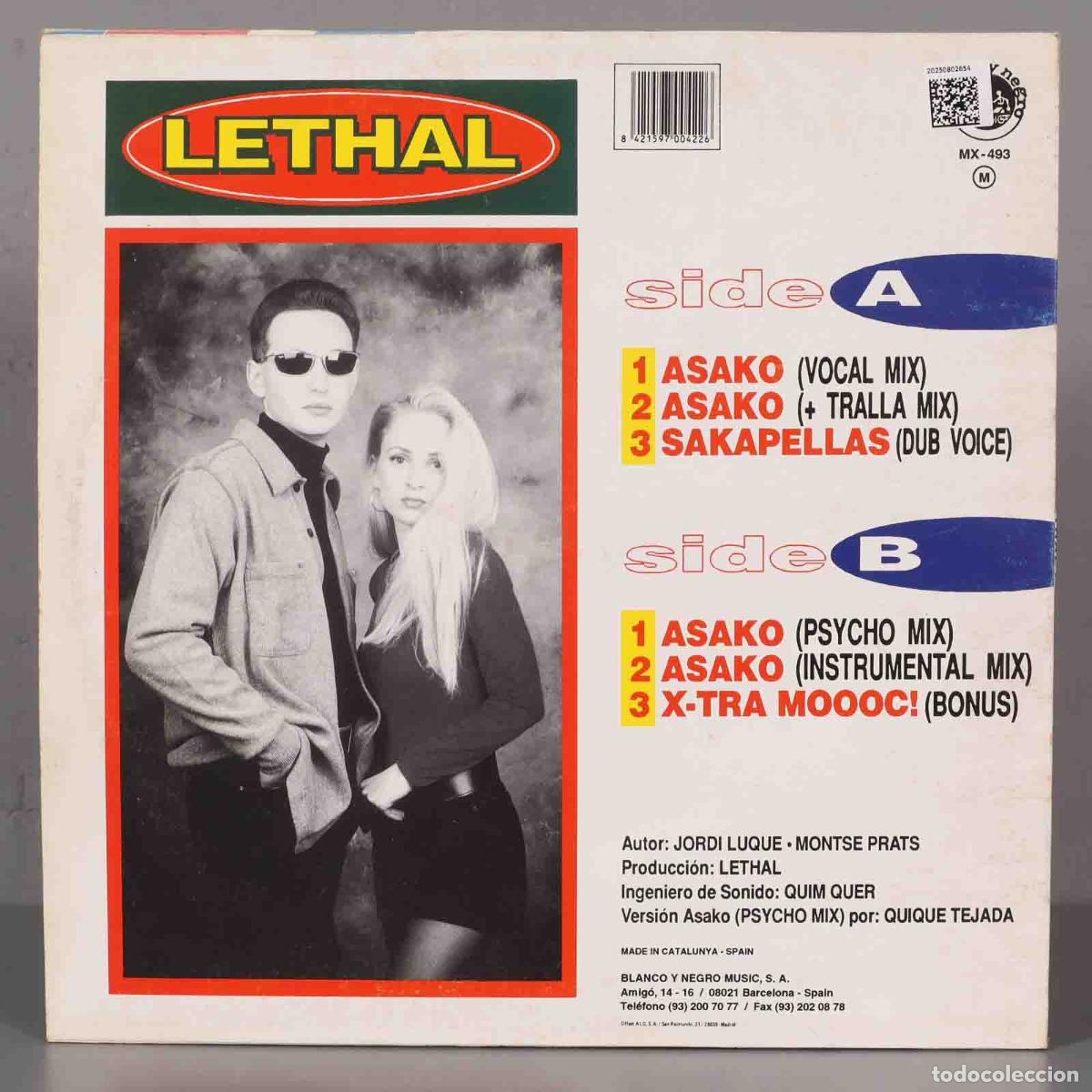 Discos de vinilo: LP. Lethal &ndash; Asako. 1994 - Foto 2