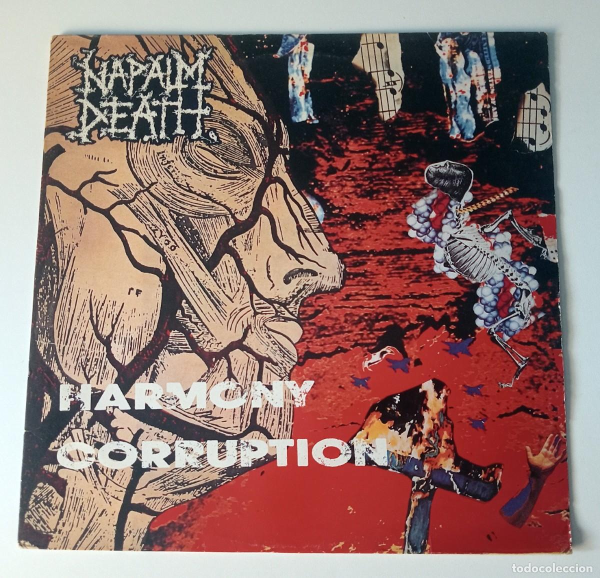 Discos de vinilo: LP NAPALM DEATH - HARMONY CORRUPTION - Foto 1