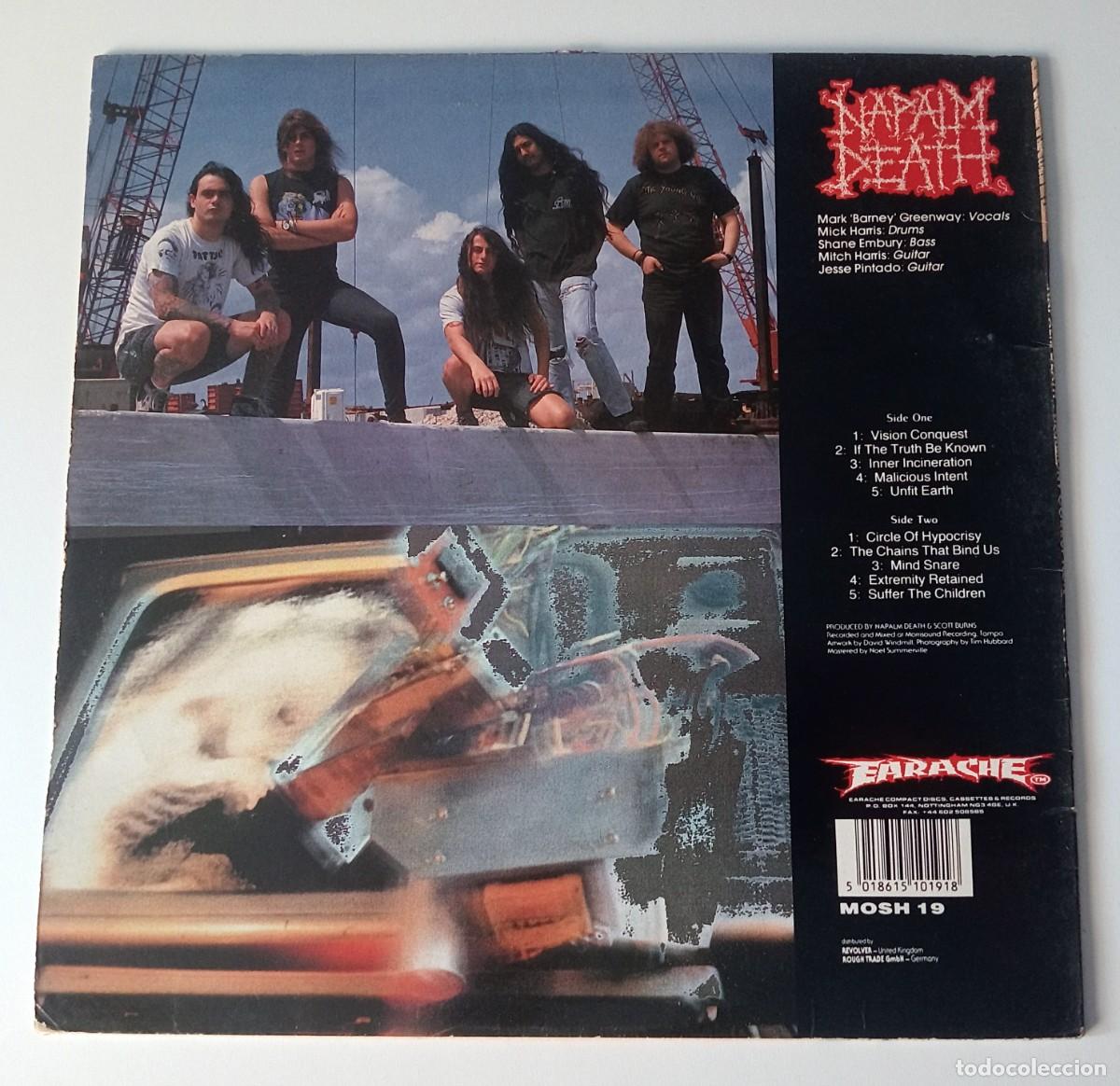 Discos de vinilo: LP NAPALM DEATH - HARMONY CORRUPTION - Foto 2