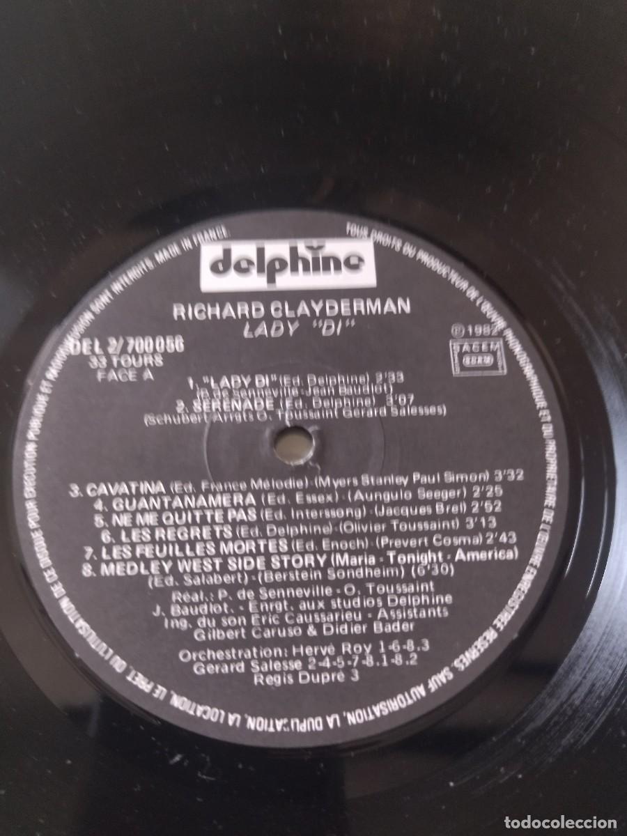 Discos de vinilo: RICHARD CLAYDERMAN LADY DI - Foto 4
