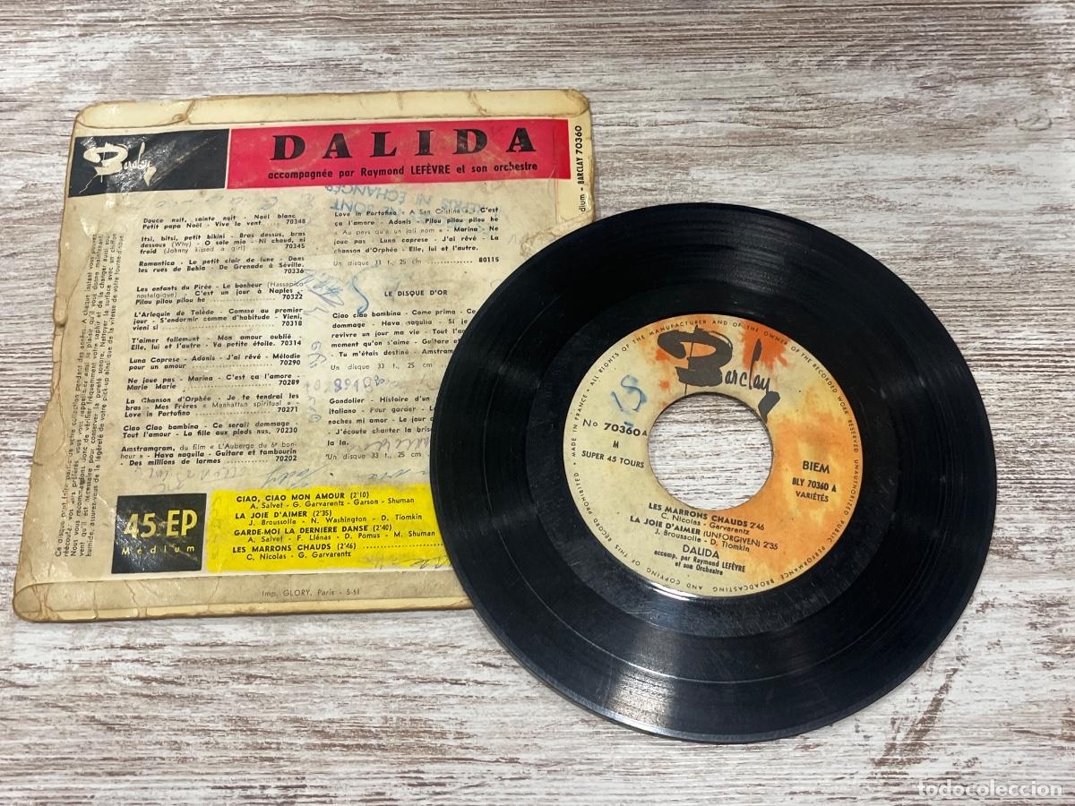 Discos de vinilo: Les Marrons Chauds | Dalida | Disco Vinilo Musica - Foto 2