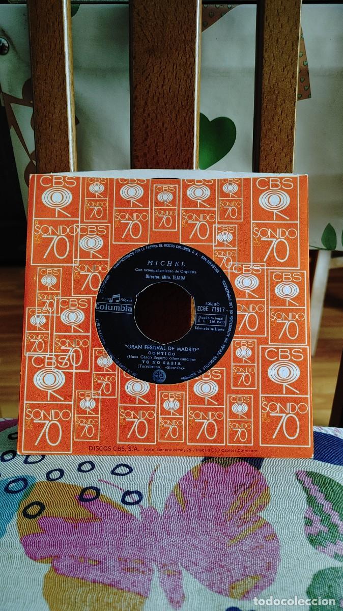 Discos de vinilo: MICHEL-EP CONTIGO-MEDIEVAL +2-SIN FUNDA - Foto 2