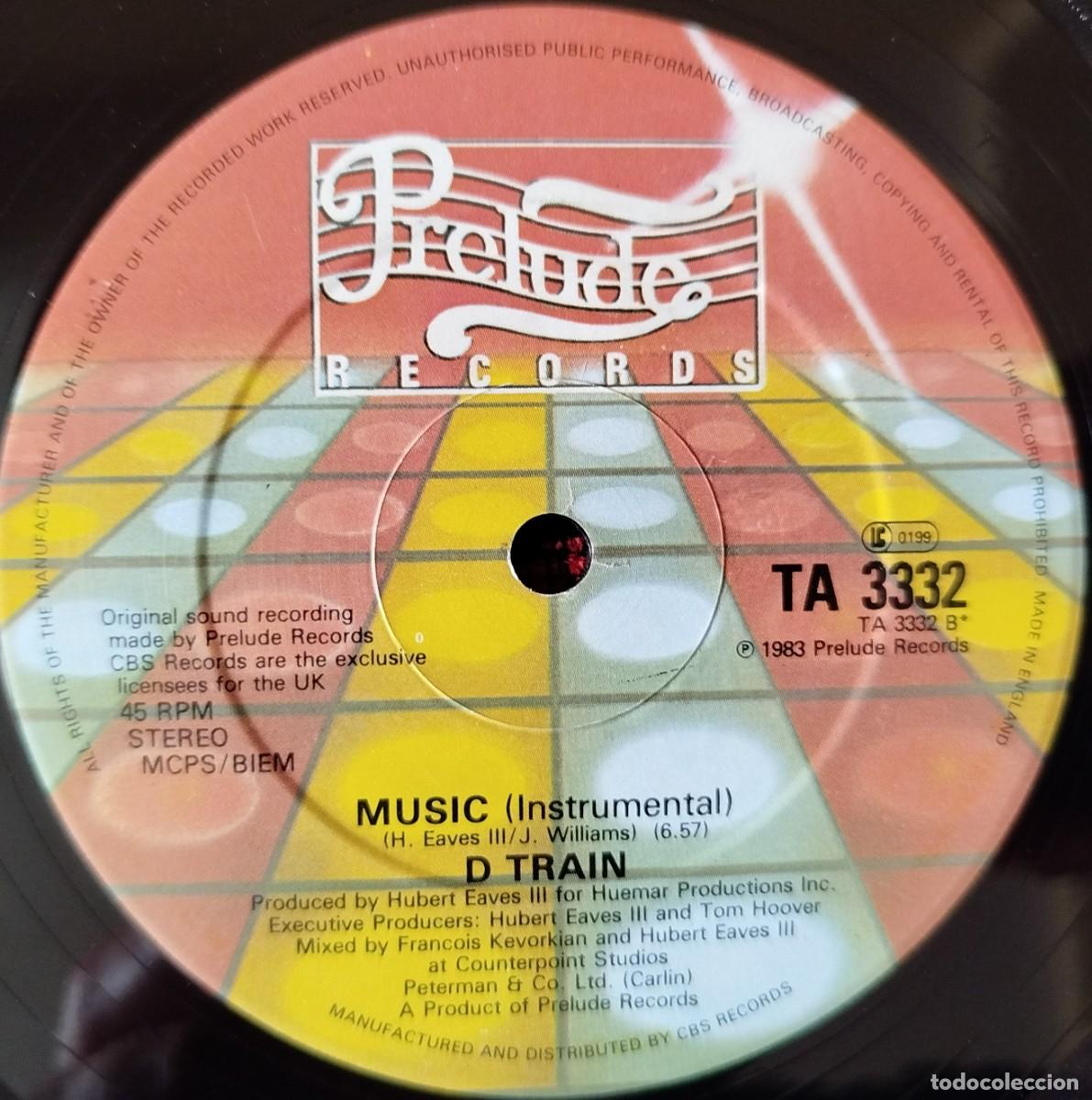 Discos de vinilo: D TRAIN ** Music ** MAXI SINGLE VINILO 1983 UK - Foto 2