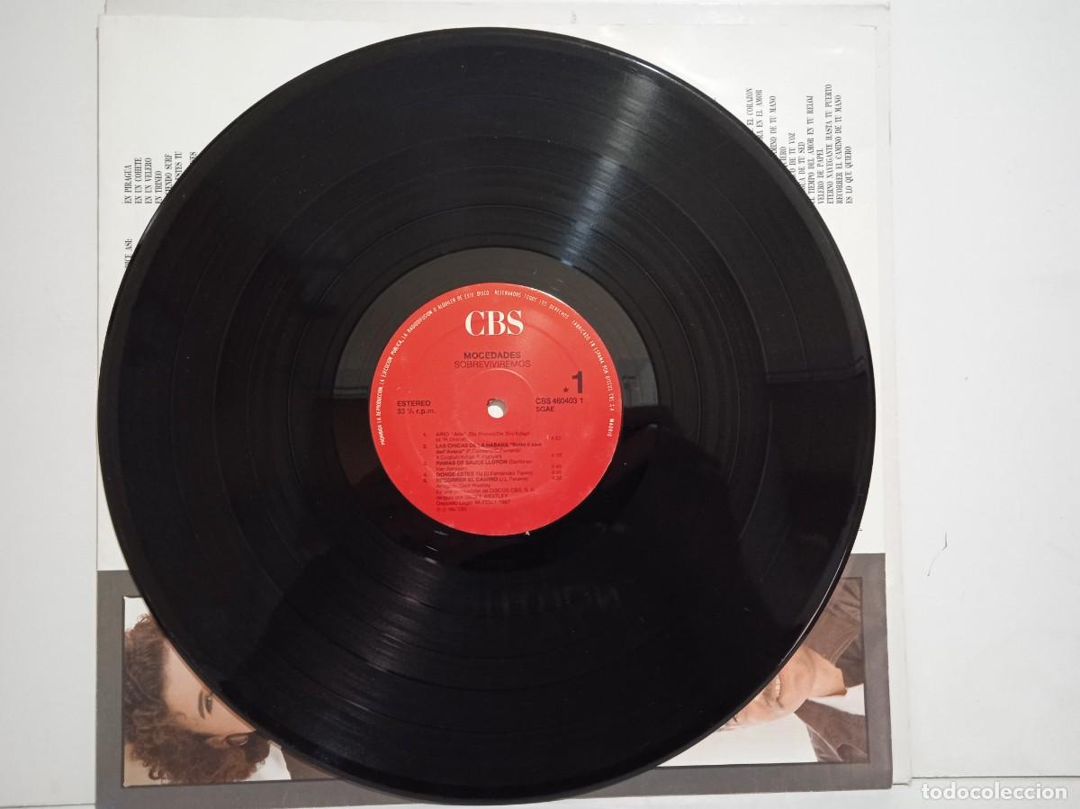 Discos de vinilo: Mocedades - Sobreviviremos - 1987 - LP - Foto 5