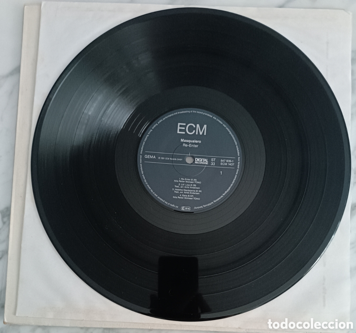 Discos de vinilo: LP MASQUALERO RE-ENTER DISCO VINILO. MOLVAER - Foto 4