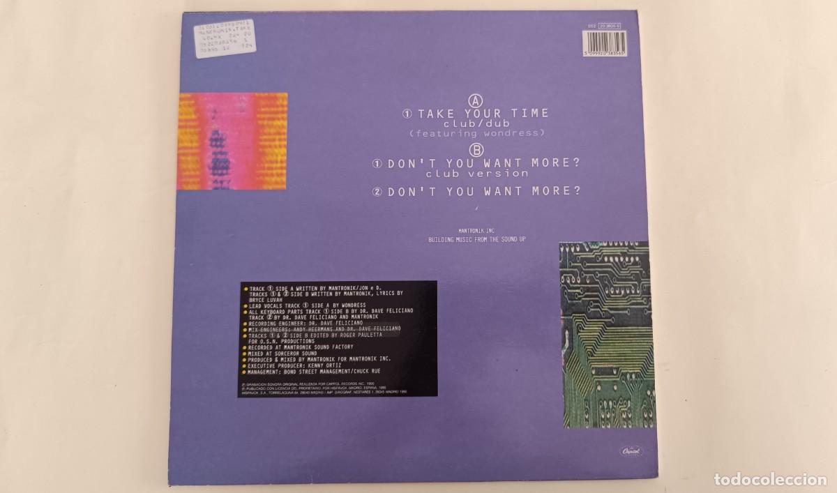 Discos de vinilo: Mantronix &ndash; Take Your Time - Foto 2