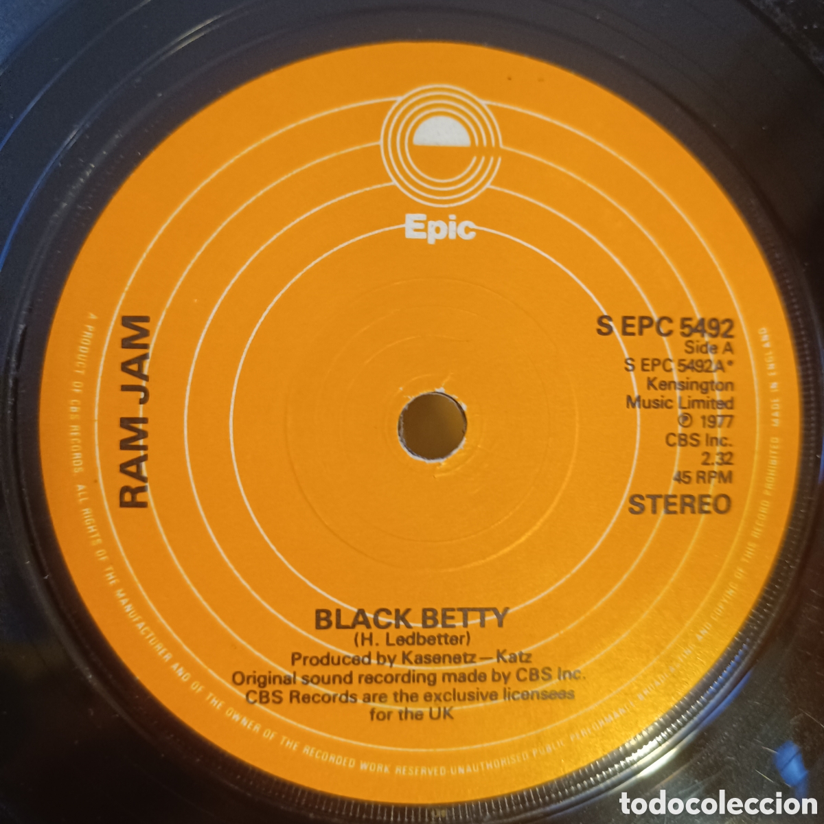 Discos de vinilo: Ram Jam &ndash; Black Betty (7&rdquo; Hard Rock) - Foto 1