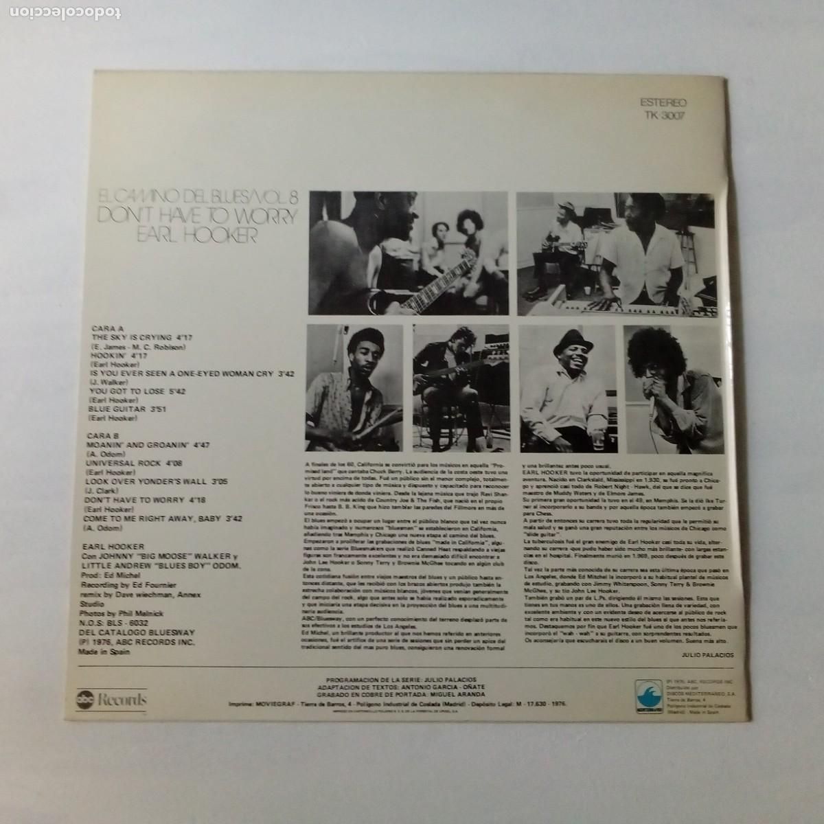 Discos de vinilo: Earl Hooker &lrm;&ndash; Dont Have To Worry. LP - Foto 2