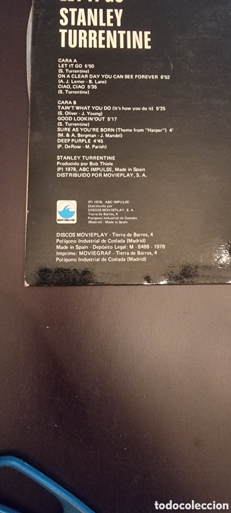 Discos de vinilo: Stanley Turrentine LP - Let It Go 1978 - Foto 3