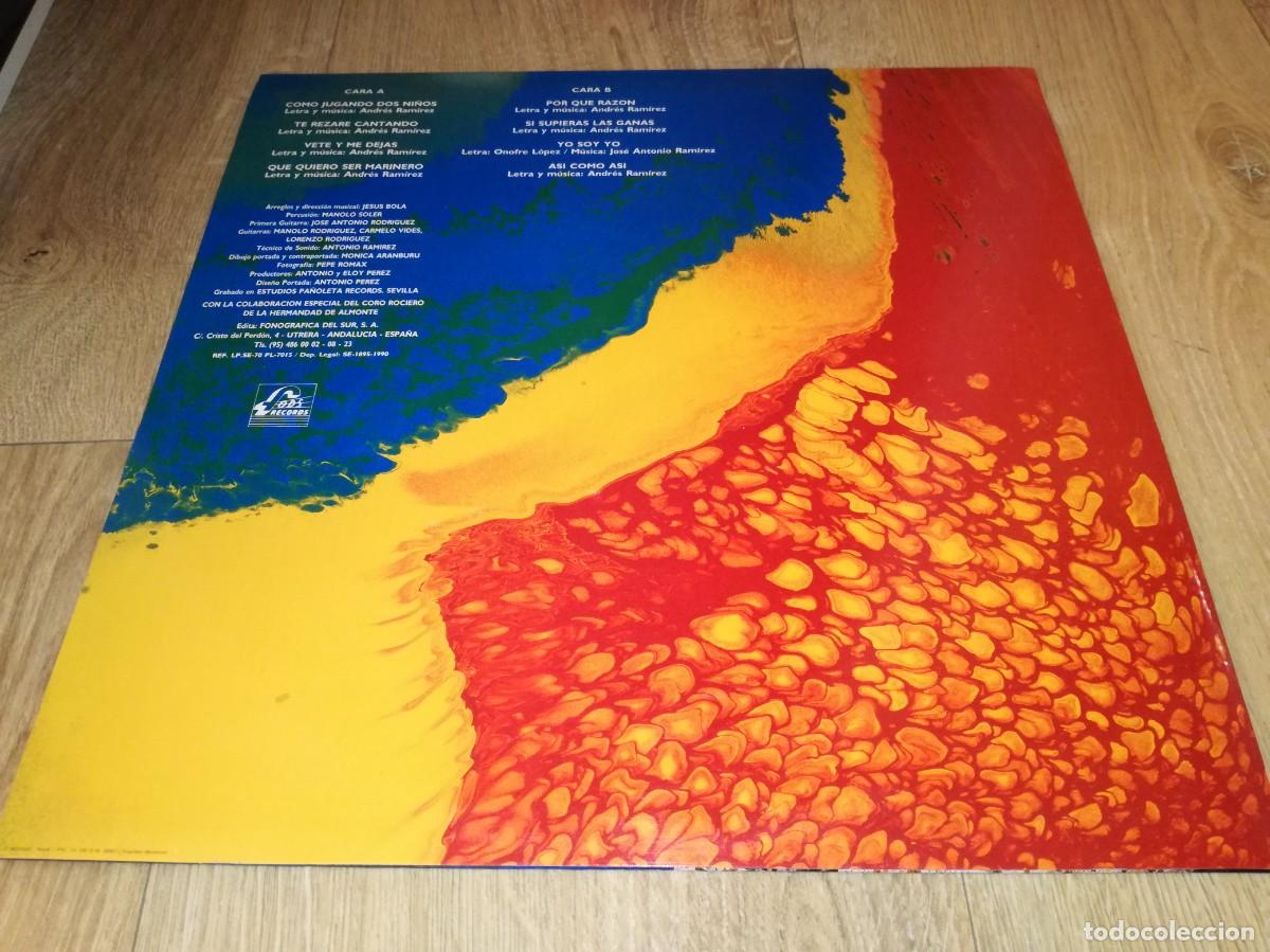 Discos de vinilo: ANDRES RAMIREZ-TAL COMO SOY-ORIGINAL 1990 - Foto 2