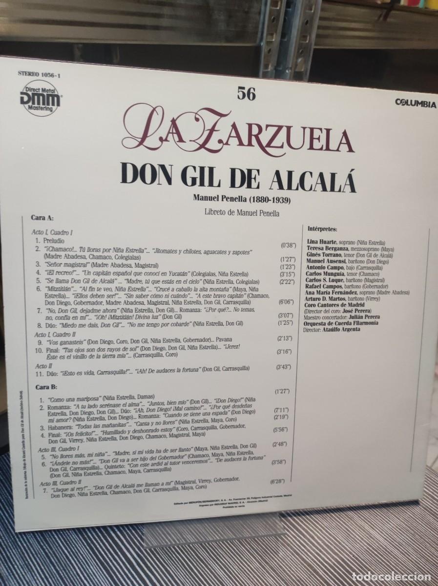 Discos de vinilo: DON GIL DE ALCALA LA ZARZUELA - Foto 2